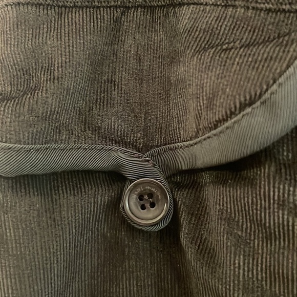 Vintage Armani Collezioni Fine Cord Gray Khaki Lux Trousers - Picture 10 of 10